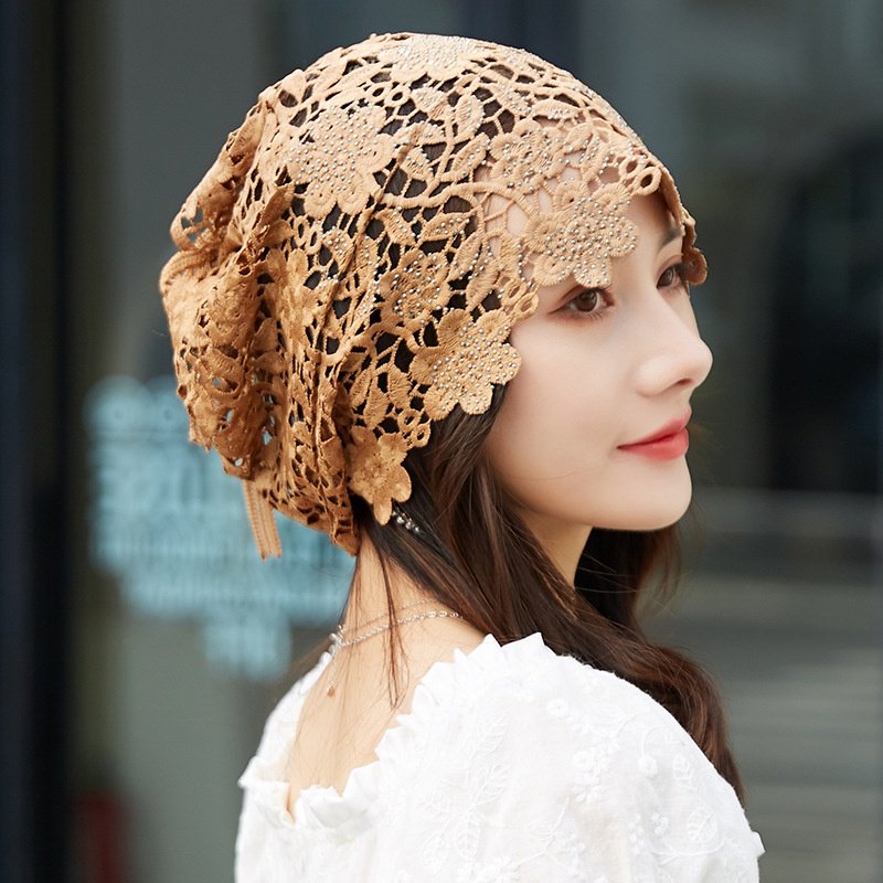 Floral Ethnic Pullover Hat for Women