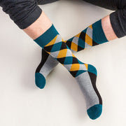 Retro Plaid Cotton Socks for Men & Women