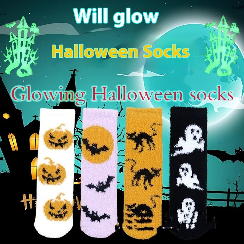 Glowing Halloween Socks for Women