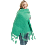 Long Fringe Thick Straw Scarf for Women - 6 Colors Available