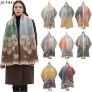 Winter Neck Warmer Scarf - European & American Jacquard Design