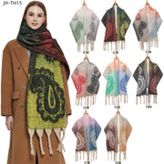 Warm & Stylish Jacquard Paisley Scarf