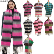 Warm Thick Striped Scarf for Men & Women