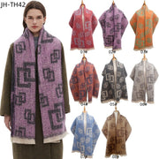 Concentric Square Scarf for Men & Women - Multicolor, Warm & Versatile