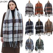 Wrap Up in Style: Plaid Scarf Shawl for Men & Women