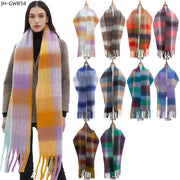 Warm Plaid Scarf for Men & Women - Cozy Winter Accessory