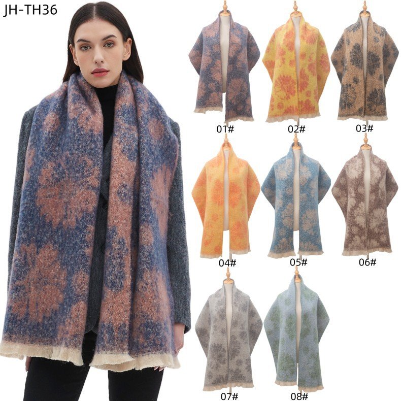 Winter Warm Jacquard Scarf for Men & Women