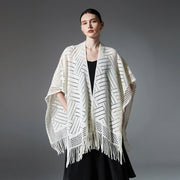 Thin Tassel Shawl for Women - Lightweight Summer Scarf