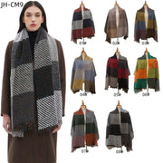 Stylish Large Plaid Scarf for Men & Women