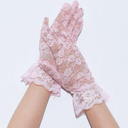 Sexy Black Lace Dance Gloves for Brides