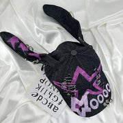 Punk Denim Rabbit Ear Hat