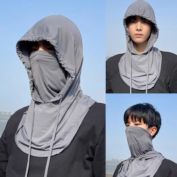 Breathable Face Scarf for Men - Ice Silk Sun Mask