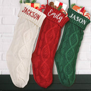 Cozy Embroidered Christmas Socks