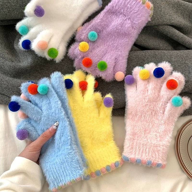 Colorful Touchscreen Cycling Gloves for Women