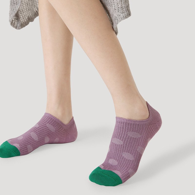 Retro Color Ankle Socks for Women - Breathable Sweat Absorption