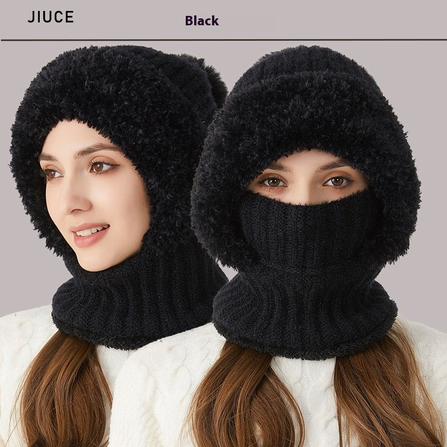 Warm Knit Hat Scarf Set