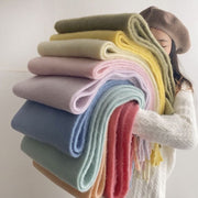 Soft Mohair Fluffy Scarf for Women - Warm and Cozy