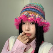 Warm Rainbow Cap