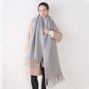 Plus Size Cozy Macaron Shawl for Women