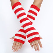 Warm Mixed Color Knitted Gloves for Winter