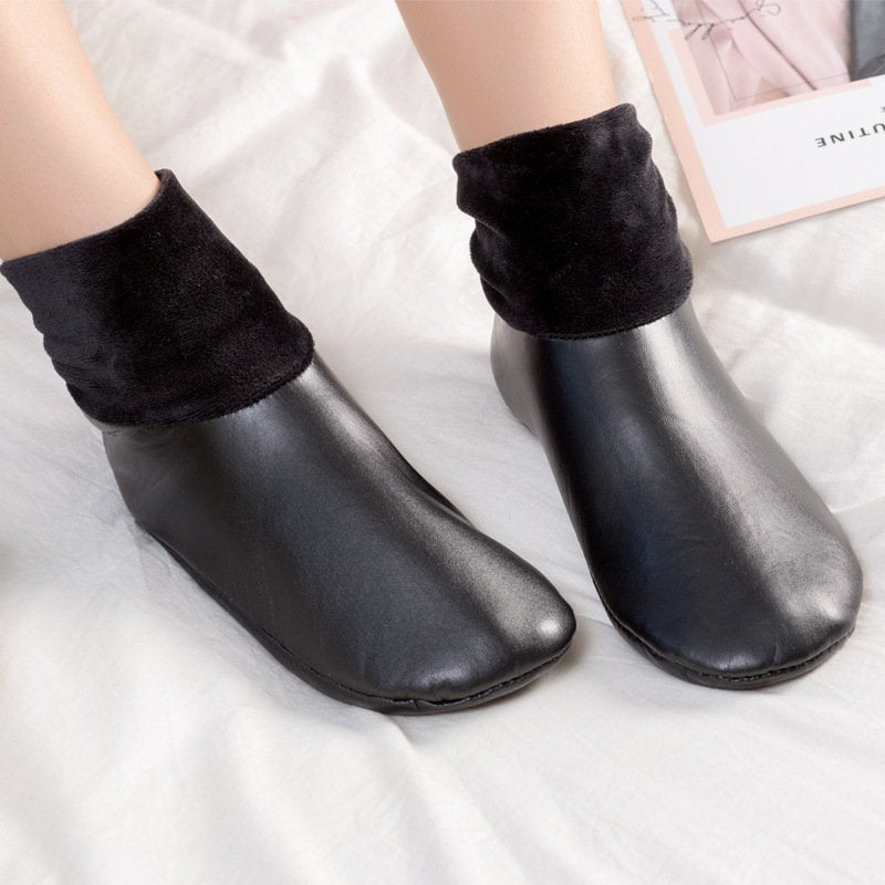 Cozy Warm Leather Indoor Socks