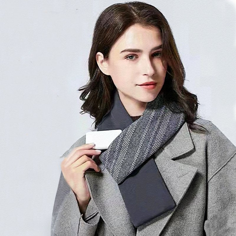 Stay Warm in Style - 3-Speed Heating Scarf with USB Control