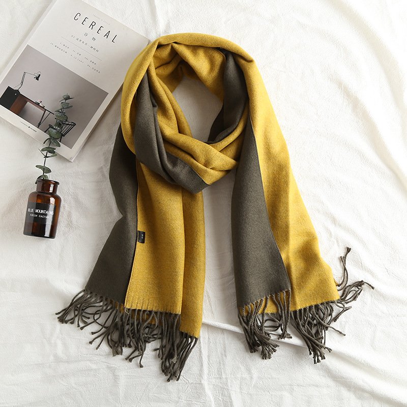 Soft Double-Sided Scarf for Winter