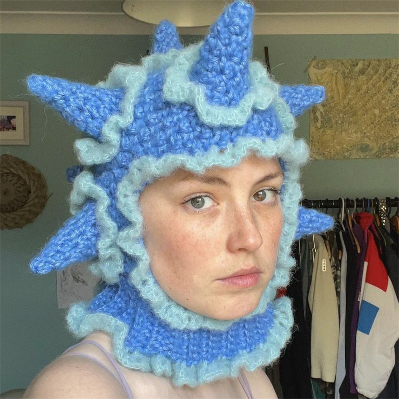 Cozy Knitted Rabbit Ear Hat for Women