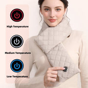 3-Gear Heated Scarf for Outdoor Warmth