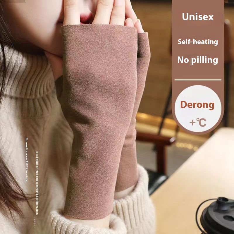 Stay Warm with Self-Heating Fingerless Gloves for Women