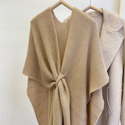 Stay Warm with Thickened Knitting Shawl Scarf