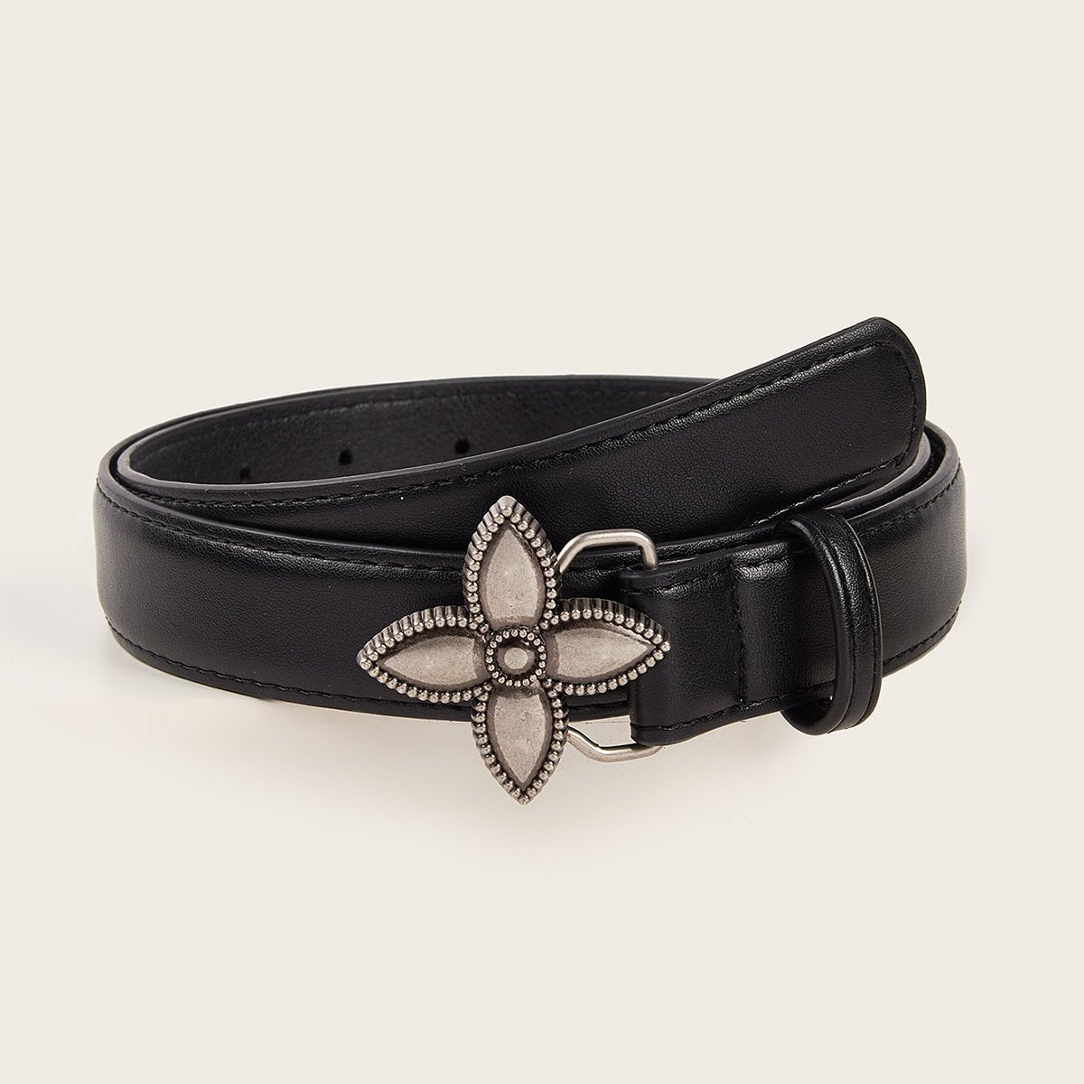 Retro Flower Snap Belt for Women