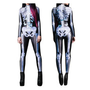 Funny Halloween Skull Slim Fit Bodysuit