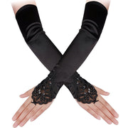 Vintage-Inspired Masquerade Gloves Set for Women