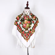Add a Pop of Color with Tassel Embroidered Scarf