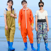 Waterproof Rain Pants for Women - Half Body Jumpsuit Protection