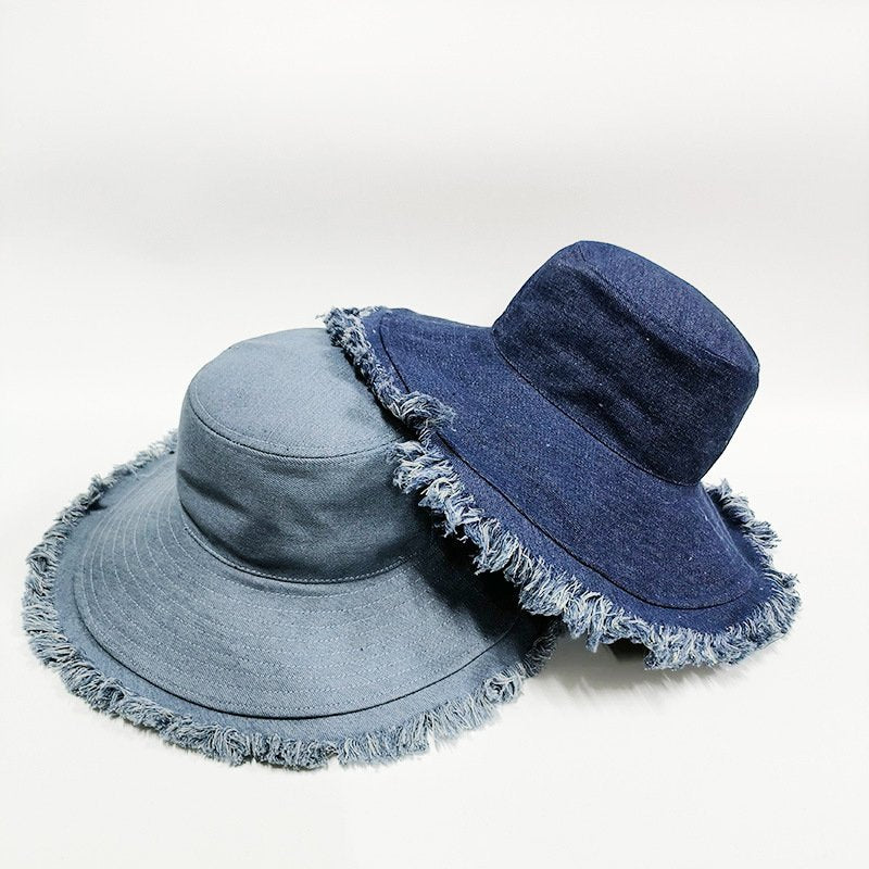 Retro Denim Sun Hat