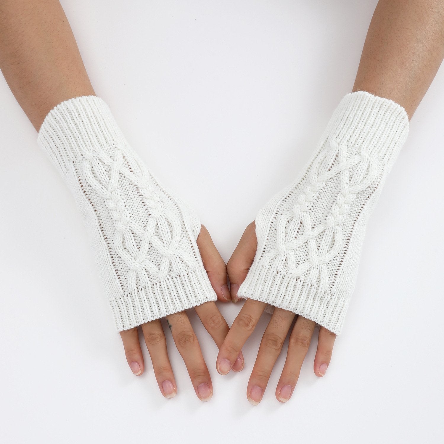 Warm Touchscreen Half Finger Gloves for Women & Men
