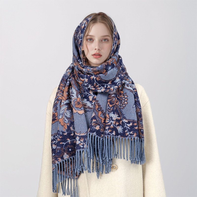 Warm Cashmere-Style Scarf for Cold Days