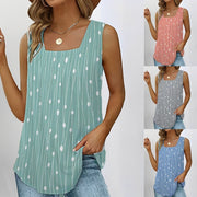 Polka Dot Sleeveless Vest Women's Top