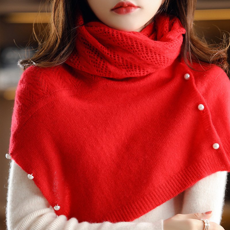 Warm Hollow Neck Scarf for Women, Multifunctional Wool Scarf