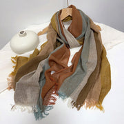 Soft Striped Scarf for Women - Summer Outing Accessory