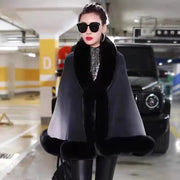Women's Gradient Color Knitwear Winter Coat