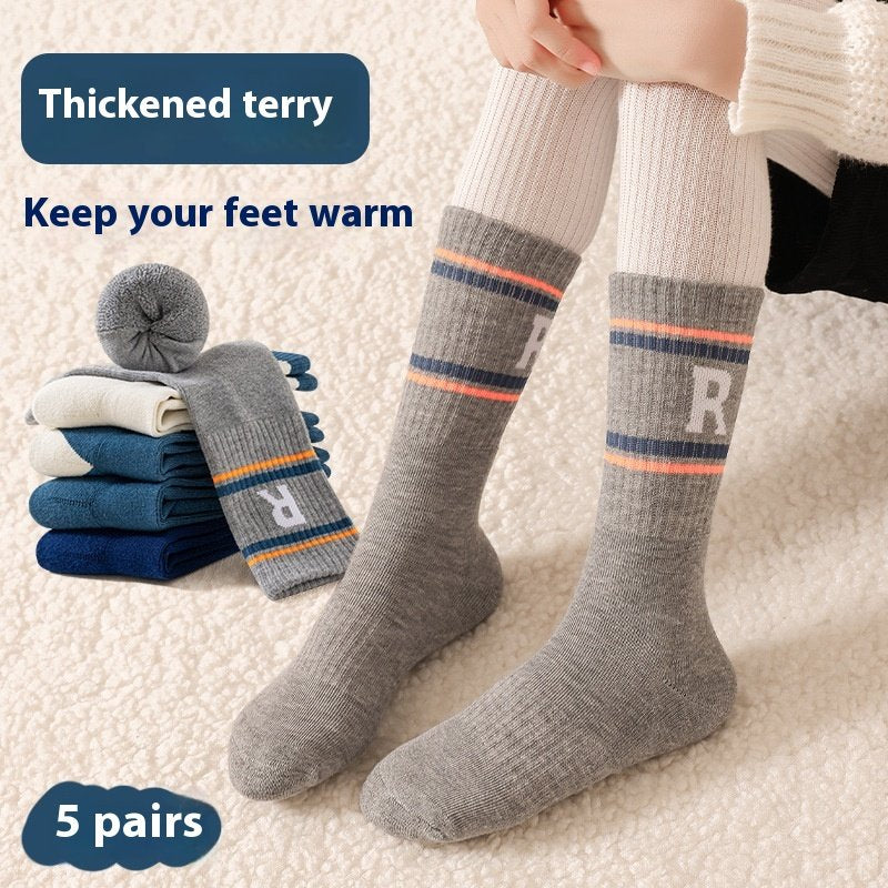 Warm Winter Kids Socks Set of 5