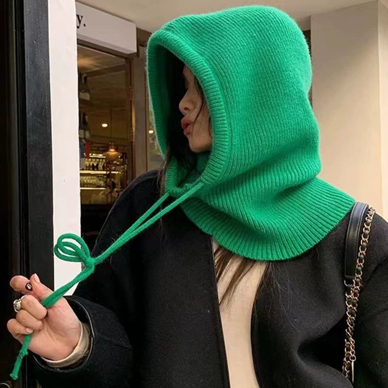 Warm Knit Scarf Hat