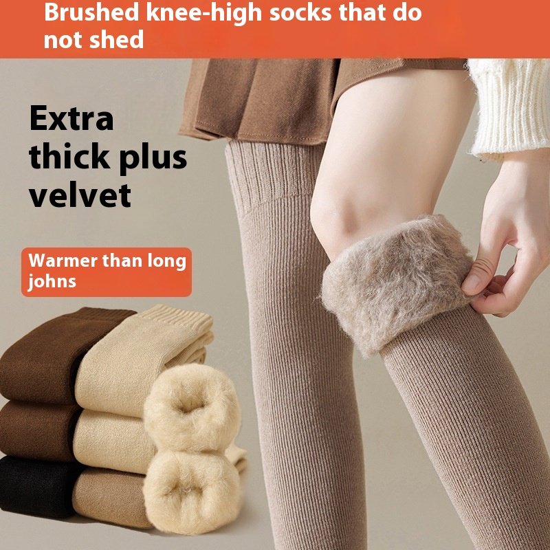 Cozy Women's Fleece-Lined Knee Socks