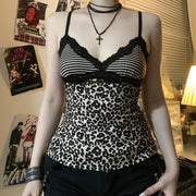 Sexy Leopard Lace Sling Top