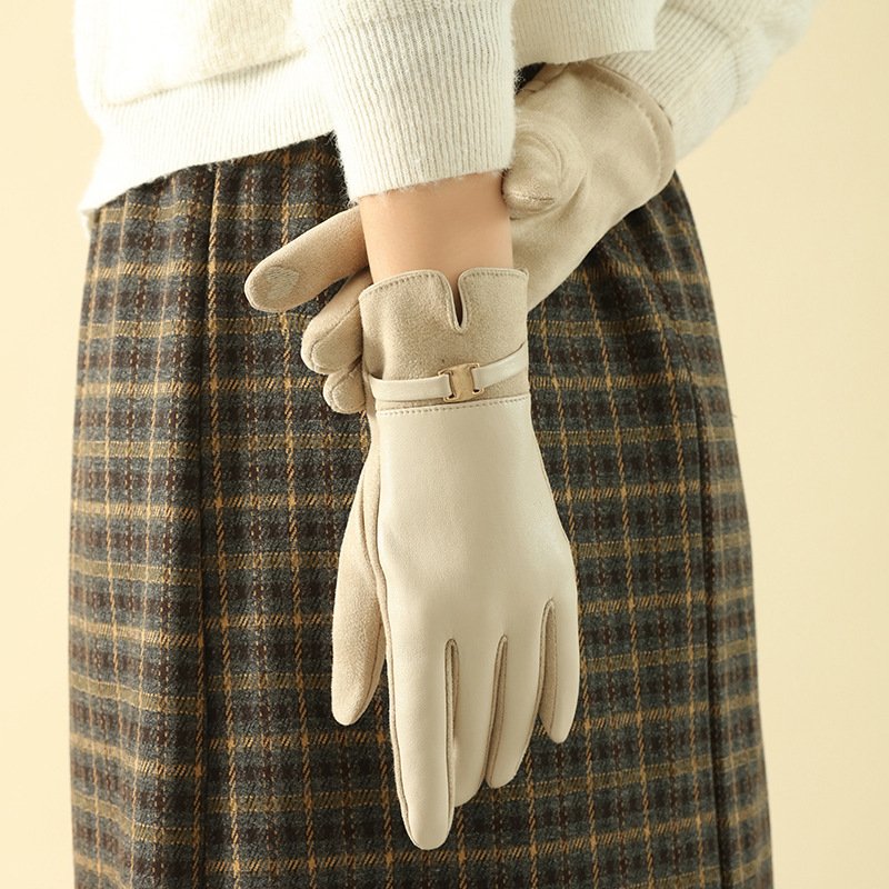Warm Touchscreen Suede Gloves for Winter