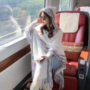 Warm & Stylish Ethnic Border Scarf