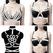 Adjustable White Leather Belt with Lace-up Detail